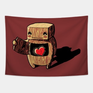 My wooden robot Tapestry