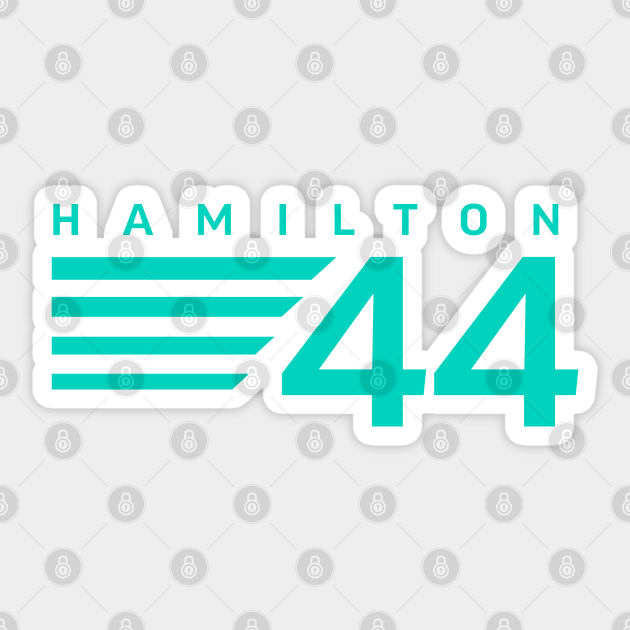 Lewis Hamilton 44 F1 - Lewis Hamilton - Sticker