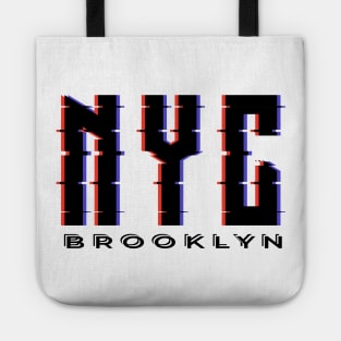 NYC glitch effect Tote