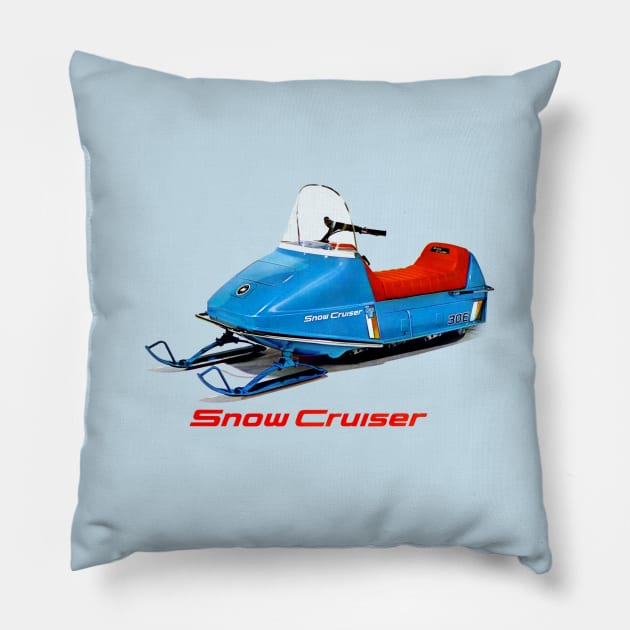 Snow Cruiser Pillow by Midcenturydave