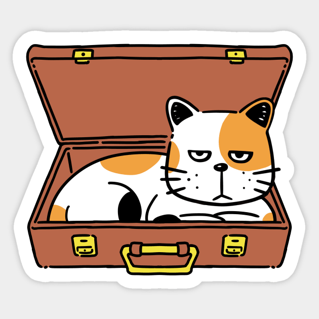 Suitcase Stickers Cat, Cat Skateboard Stickers
