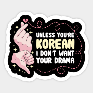 Certified K Drama Addict Stickers for Sale