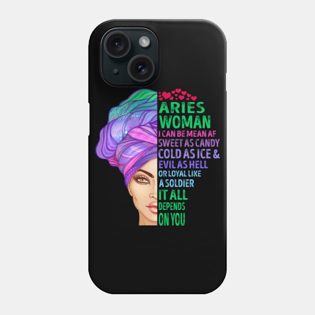 Aries Woman Phone Case by SusanFields