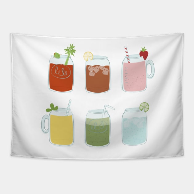 Mason Drinks Tapestry by sixhours