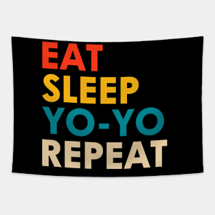 Eat Sleep Yoyo Repeat Tapestry