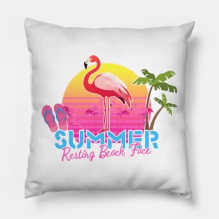 Resting Beach Face Pillow