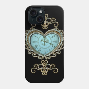 Wonderful steampunk heart with clocks and gears Phone Case