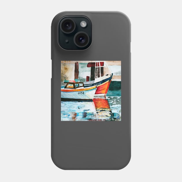 Boats in Harbour Phone Case by JulieWestmore