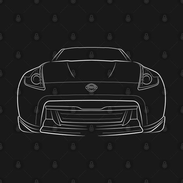 Nissan 370Z - front stencil, white by mal_photography