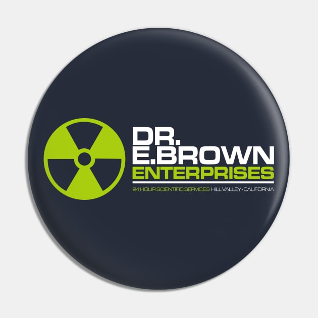 Back to the Future Dr. E. Brown Enterprises Pin by Meta Cortex