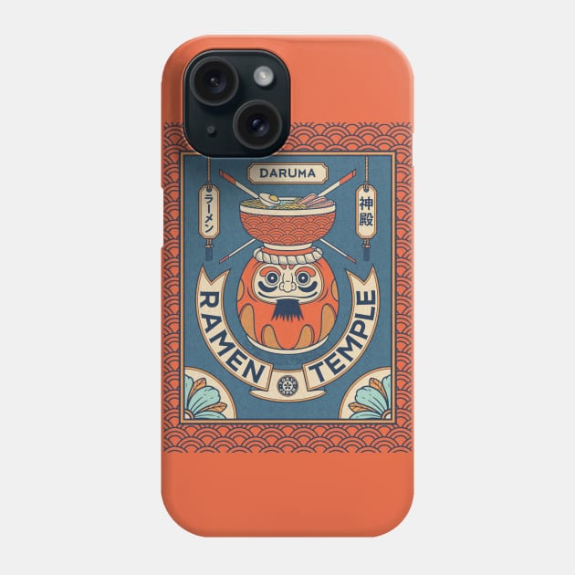 Ramen Temple Daruma Phone Case by RyanRagnini