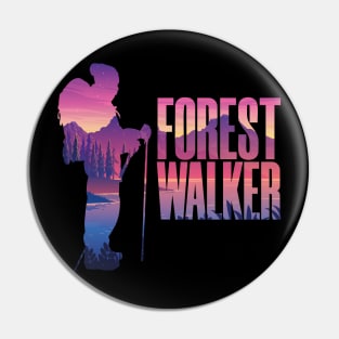 Sunset Silhouette for Forest Walkers Pin