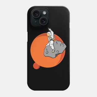 Astronaut Riding an Asteroid Phone Case