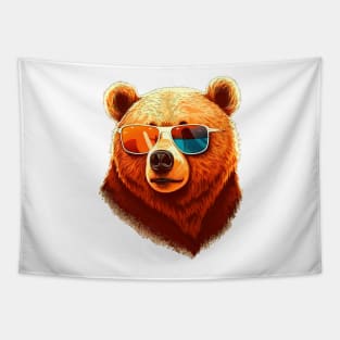 Fun Glasses Bear Tapestry