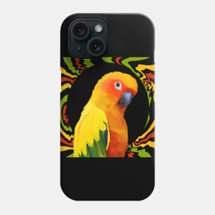 Vibrant Sun Conure Phone Case