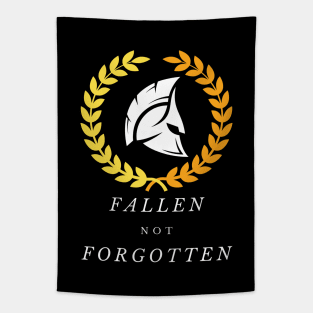 Spartan Fallen Warrior Memorial Design Tapestry