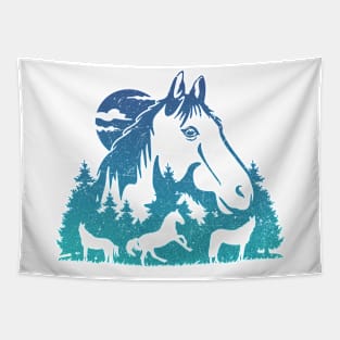 Wild Horses Tapestry