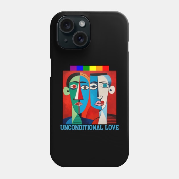 Unconditional love, pride month, lgbtq, gift present ideas Phone Case by Pattyld