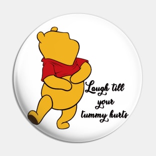 Anthropomorphic Teddy Bear Laughing Pin