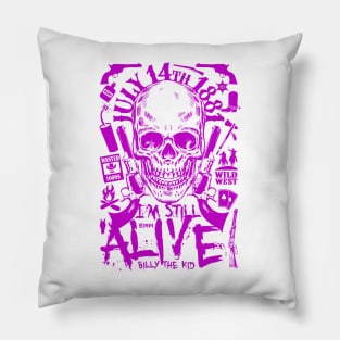 Billy The Kid, Skull Cowboy Pillow