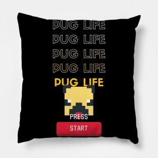 Gamer Pug Life Pillow