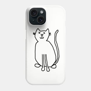 Cat Outline Phone Case