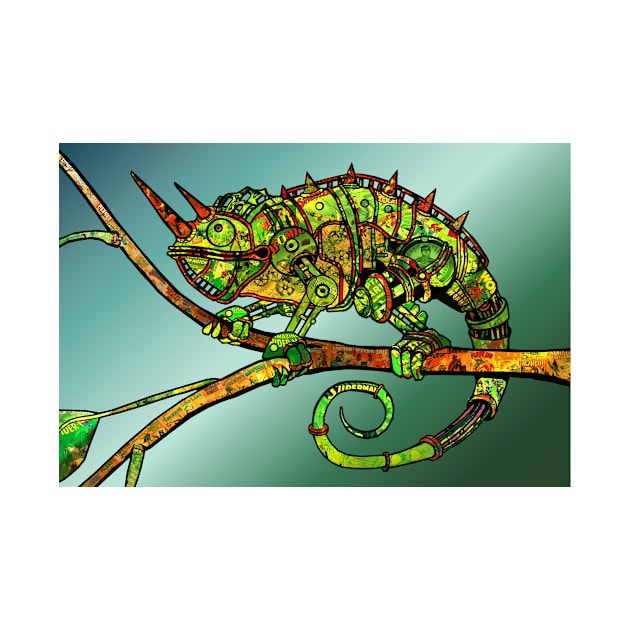 Steampunk Chameleon by BLZ Bob by BLZBob