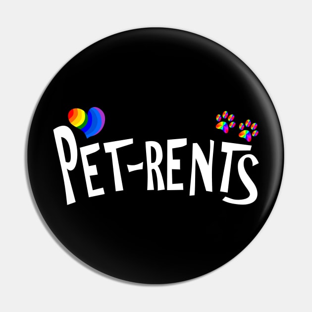 LGBTQ Proud Dog And Cat Owners Pin by egcreations