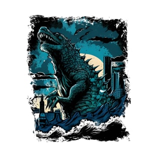 Great Godzilla off Kanagawa - Gojira T-Shirt