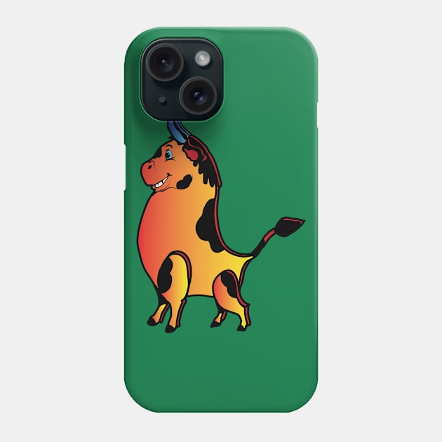 Smiles bull Phone Case by SVGdreamcollection