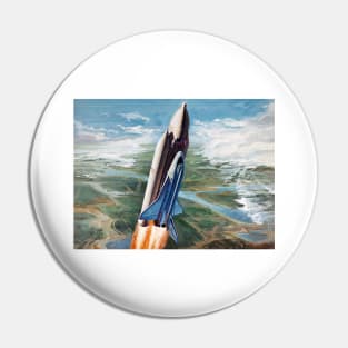 Space Shuttle Concept Art Pin