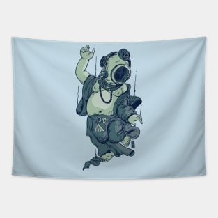 Aqua Buddha Tapestry