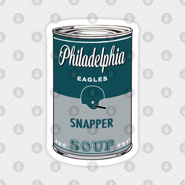 Philadelphia Eagles Soup Can Magnet by Rad Love