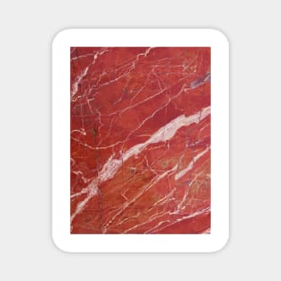 Red marble stone Magnet