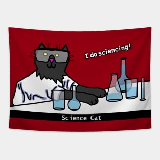 Science Cat doing Science Tapestry