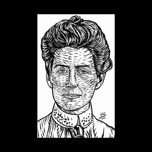 EDITH CAVELL ink portrait by lautir