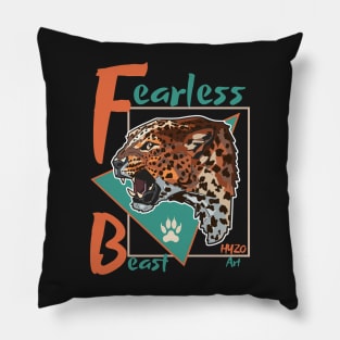 Fearless Beast Jaguar Pillow