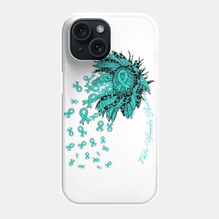 Fibular Hemimelia Awareness - Sunflower ribbon flowers fall Phone Case