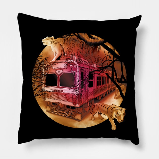 Tigers Station Pillow by TMBTM