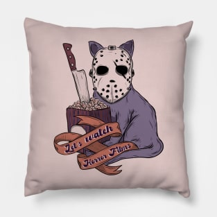 Let’s watch horror films Pillow