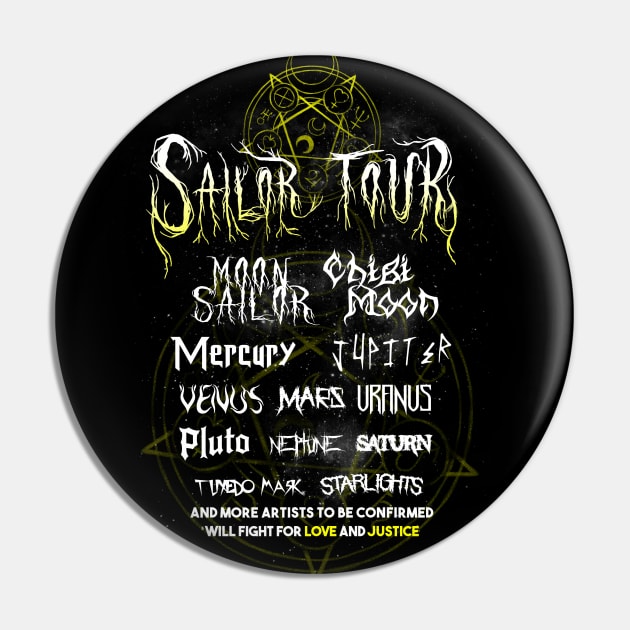 Sailor Moon Metal Tour - Rock Music Festival Pin by BlancaVidal