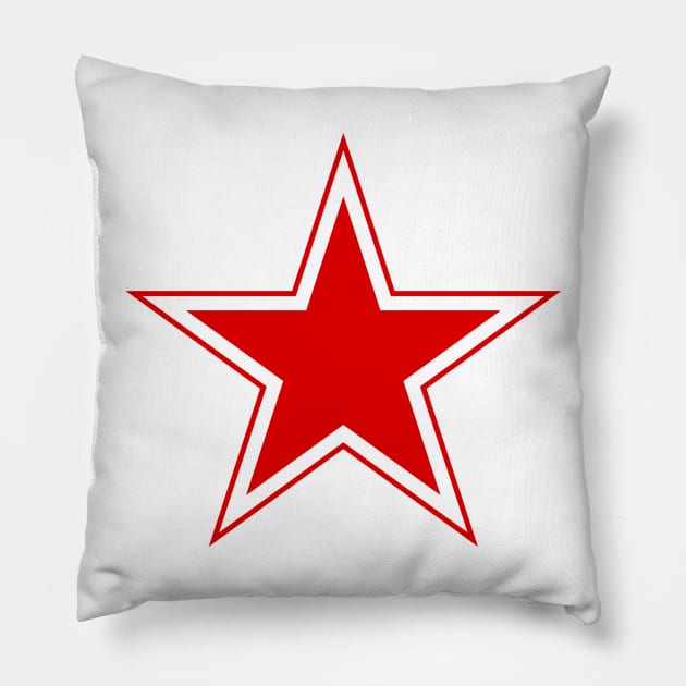 cccp russia star Pillow by hottehue