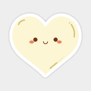 White chocolate heart Magnet