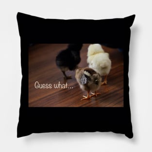 Guess what… Chicken butt! Pillow