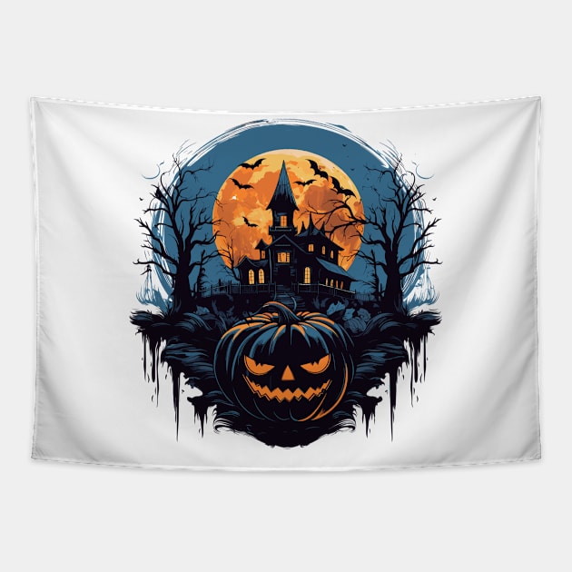 Halloween Tapestry by Chromatic Fusion Studio