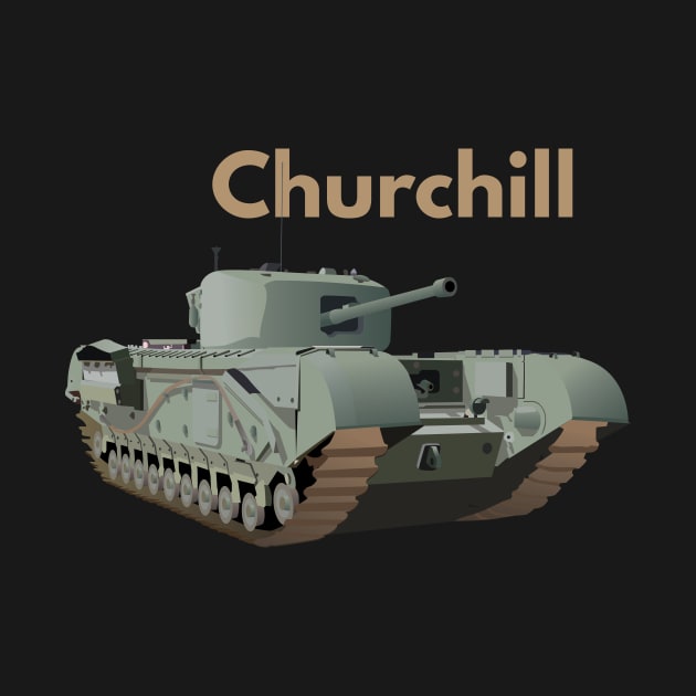 Churchill WW2 British Tank by NorseTech