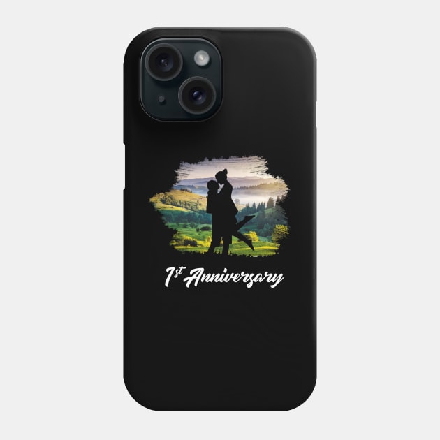 1st anniversary for couple Phone Case by Align