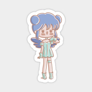 mew mint kawaii fan art Magnet