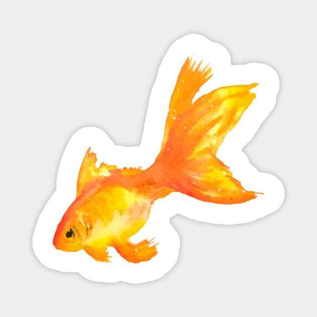 Artistic Gold Fish Magnet by ArtisticTee