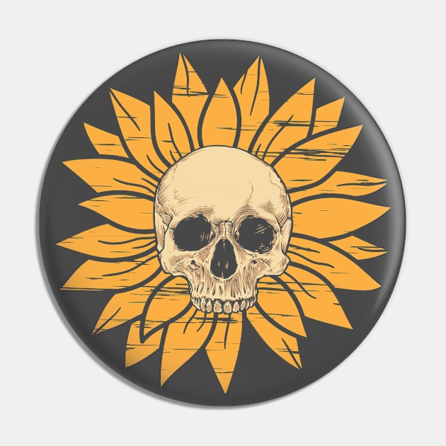 Halloween skull Pin by TheDesigNook